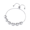 STERLING SILVER ADJUSTABLE MARINER PULL STYLE BRACELET