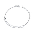 STERLING SILVER PAPERCLIP LADIES BRACELET