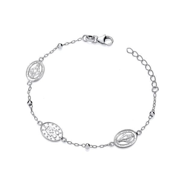 STERLING SILVER MIRACULOUS LADIES BRACELET