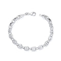 STERLING SILVER 6MM MARINER BRACELET – 7.5 INCH