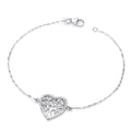 STERLING SILVER CZ TREE OF LIFE BRACELET