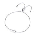 STERLING SILVER ADJUSTABLE INFINITY BRACELET