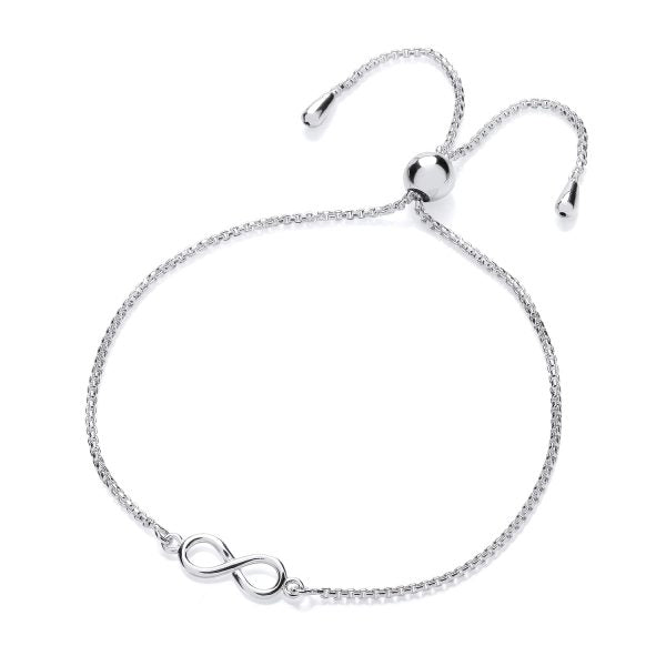 STERLING SILVER ADJUSTABLE INFINITY BRACELET
