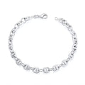 STERLING SILVER 6MM MARINER BRACELET – 8.5 INCH