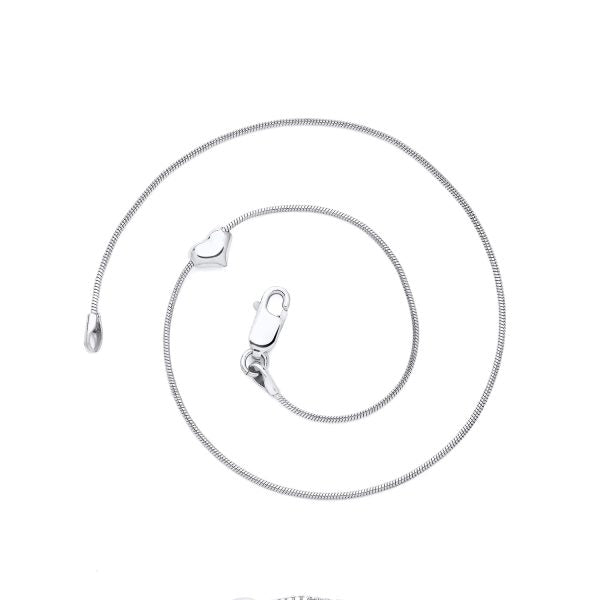 STERLING SILVER SNAKE CHAIN ANKLET