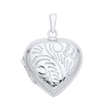 STERLING SILVER HEART LOCKET PENDANT