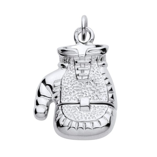 STERLING SILVER OPENING BOXING GLOVE PENDANT