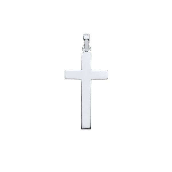 STERLING SILVER PLAIN CROSS PENDANT