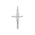 STERLING SILVER CRUCIFIX PENDANT 34MM LENGTH