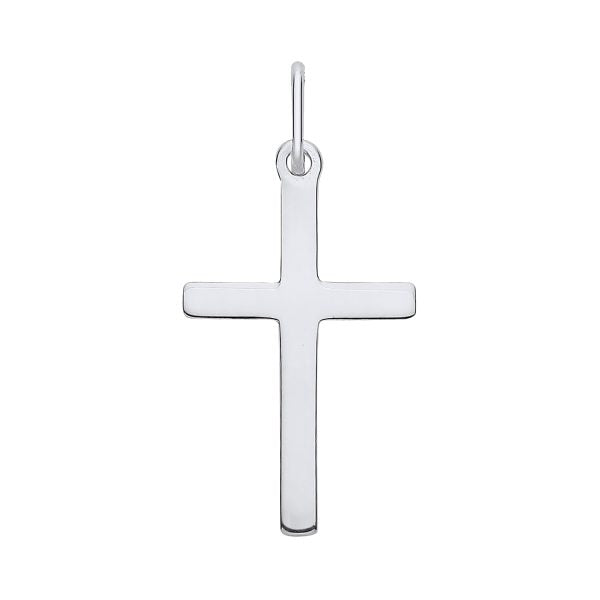 STERLING SILVER LIGHTWEIGHT PLAIN CROSS PENDANT