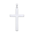 STERLING SILVER 48MM PLAIN CROSS PENDANT