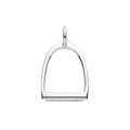 STERLING SILVER SNAFFLE HORSE BIT PENDANT
