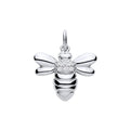 STERLING SILVER CZ BUMBLE BEE PENDANT