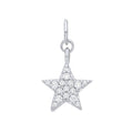 STERLING SILVER CZ STAR PENDANT