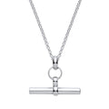 STERLING SILVER 18 INCH BELCHER T BAR NECKLACE