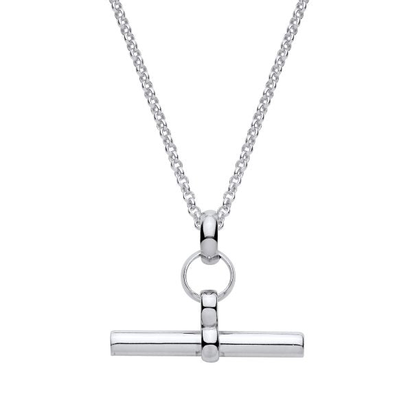 STERLING SILVER 18 INCH BELCHER T BAR NECKLACE