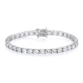 STERLING SILVER 5MM ROUND CZ TENNIS BRACELET – 7.5 INCH
